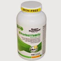 iHerb Coupon Code YUR555 Super Nutrition, Perfect Family, Multivitamin-Mineral Supplement, Iron Free, 240 Tabs