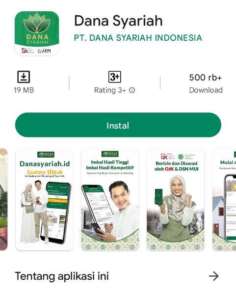 Aplikasi DANA SYARIAH - Pinjaman Online Syariah Berizin OJK
