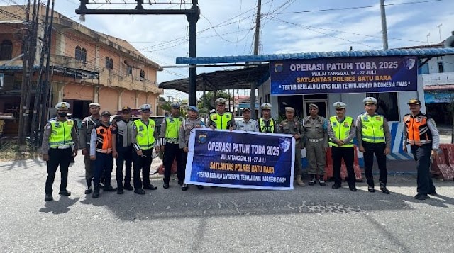 Operasi Patuh Toba 2025, Satlantas Polres Batu Bara Tertibkan Parkir Liar