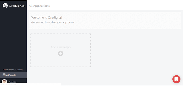 free web push notifications widget for blogger blog