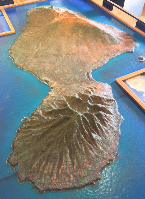 3D miniature Maui island model Hawaii