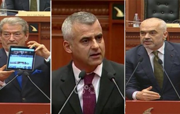 Εκτός ελέγχου ο Ράμα στην αλβανική Βουλή – «Δεν υπάρχουν Έλληνες στη Χειμάρρα» – Επιτέθηκε στην Ελλάδα