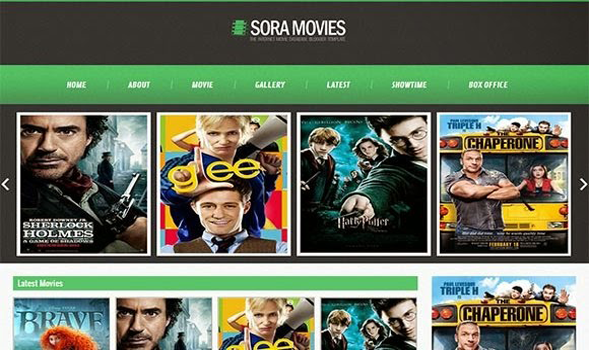 Sora Movies Responsive Blogger Template