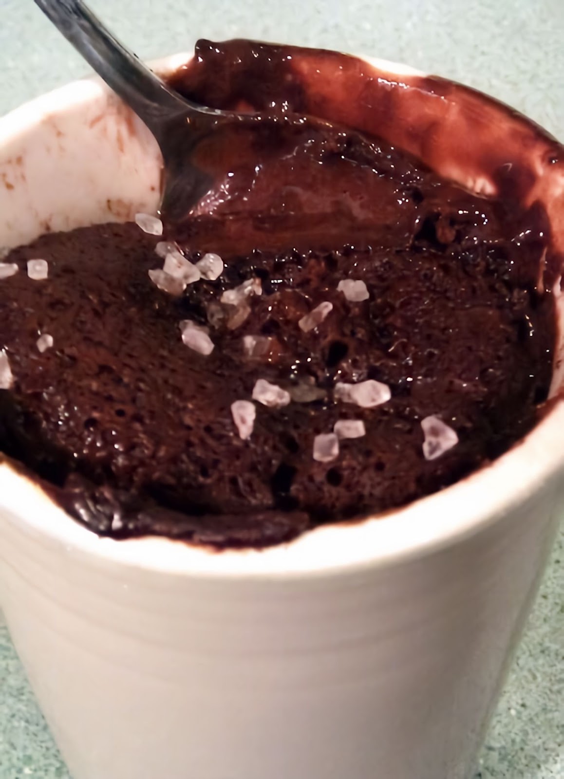 easy brownie in a mug, eggless