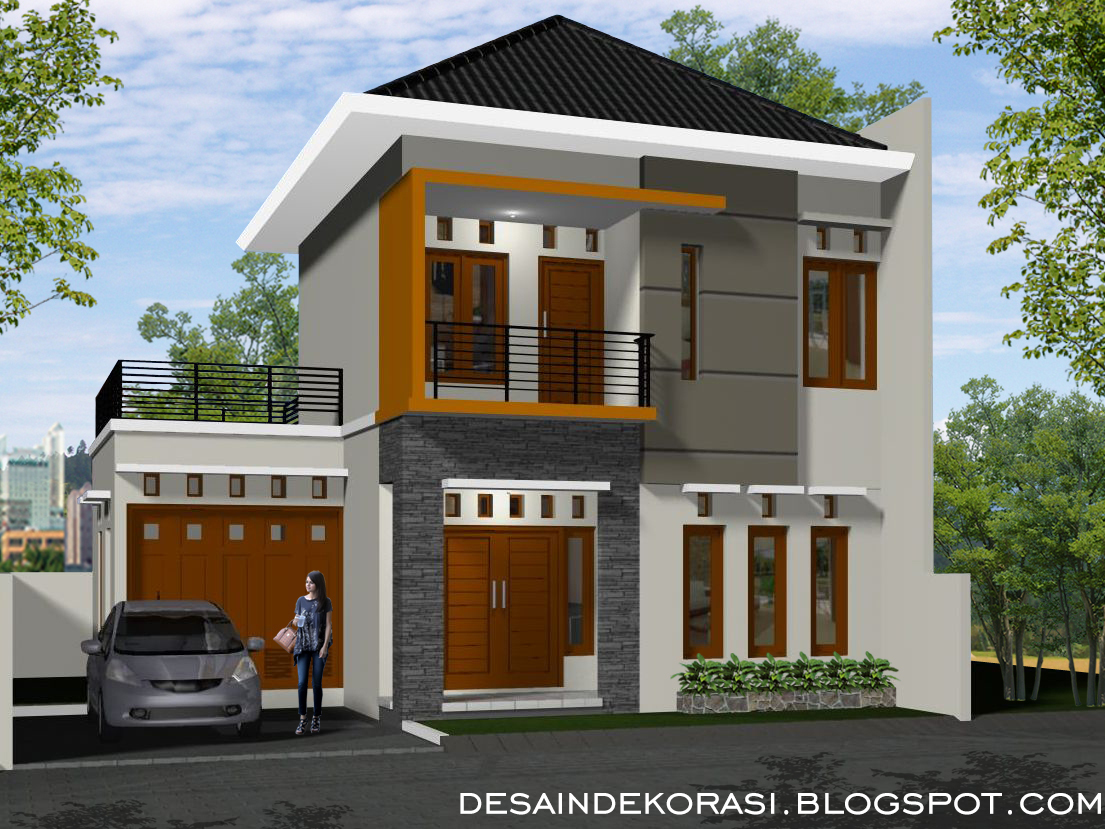 cat rumah minimalis warna coklat