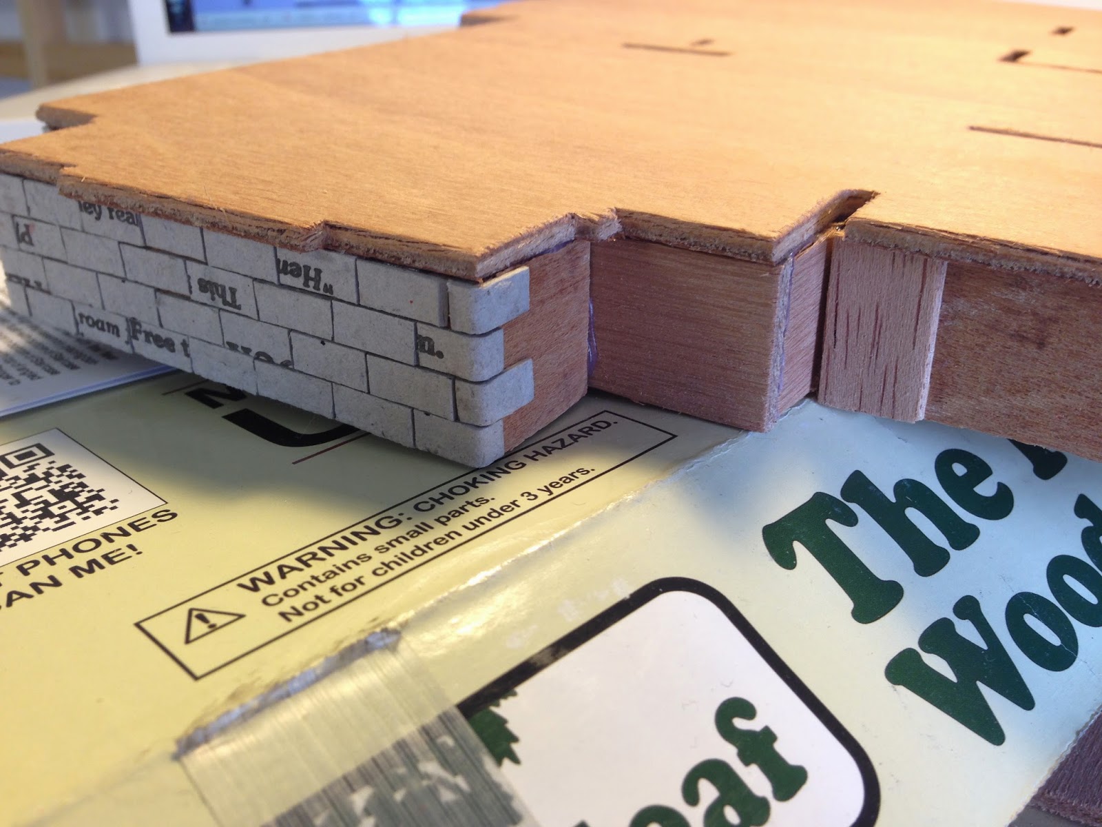 Architecture of Tiny Distinction: Faux Brick Tutorial