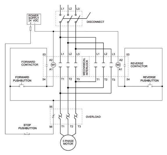 Single Phase Motor Contactor Wiring Diagrams Get Free