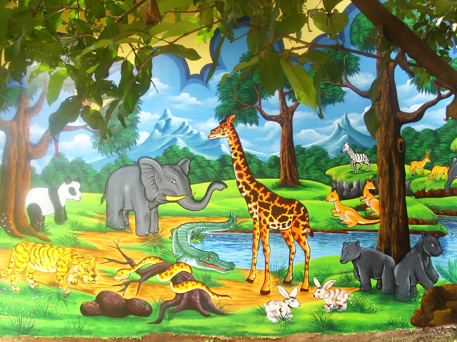  Lukisan  Dinding Binatang  Sabalukisan