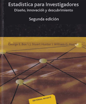 estadística para investigaciones de George E. Box J, Stuart Hunter y William G. Hunter