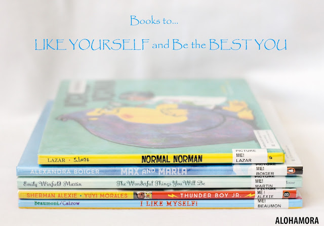 5 Books to learn and teach how to Like Yourself and Be the Best You.  This book list has 5 great picture books that babies, toddlers, kindergartners, first, second, third grade will enjoy.  Funny, touching, inspiriing, olympic book, read aloud, native american, animals.  Books teachers, librarians, and parents will love to read to their kids/students. Alohamora Open a Book http://alohamoraopenabook.blogspot.com/