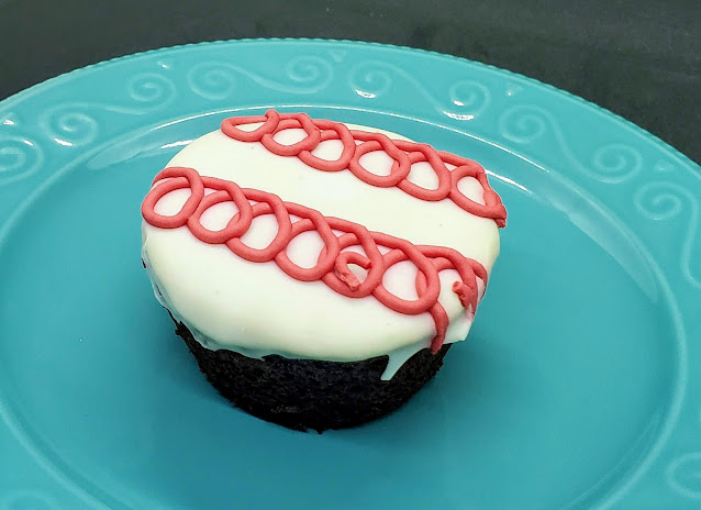 Hostess Baseball Cupcake