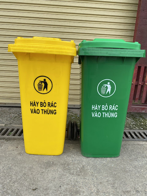 Thùng đựng rác nhựa 120l chất lượng sử dụng bền lâu