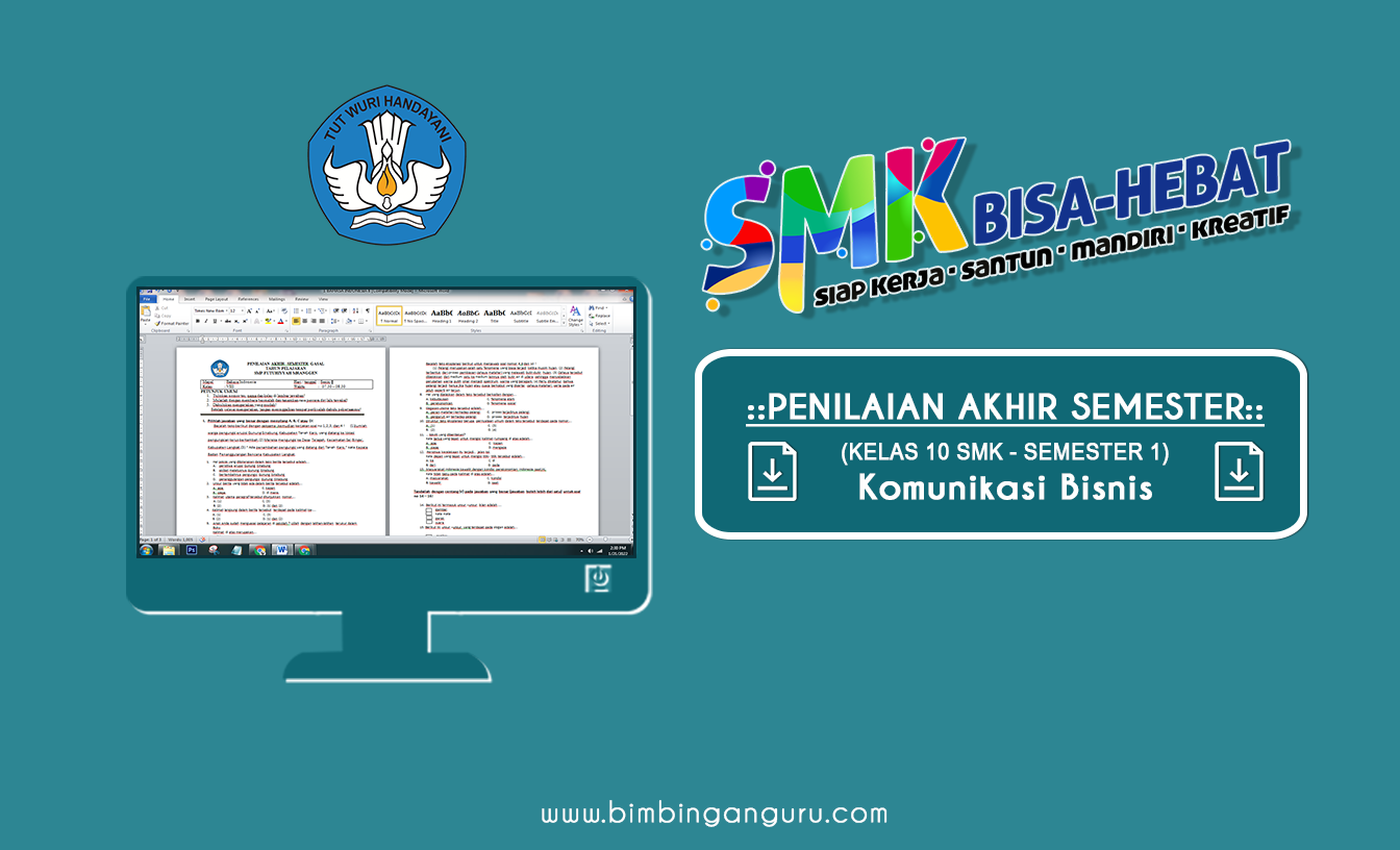 Download Soal PAS Komunikasi Bisnis Kelas X SMK 2022/2023 (PDF)