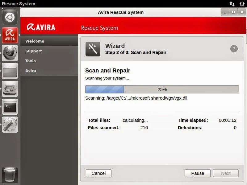 شرح أسطوانة إنقاذ النظام أفيرا Avira Rescue System