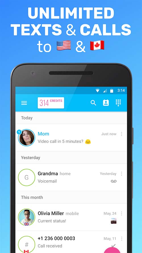 Text Me: Second Phone Number for Android - Download Latest APK a