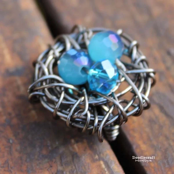 Wire Wrapped Bird Nest Ring!