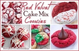 Red Velvet Cake Mix Cookies
