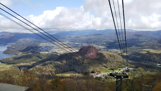 ロープウェイから見る昭和新山