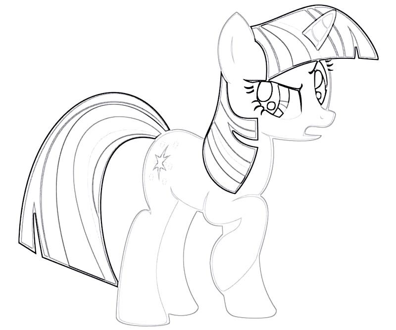 #17 Twilight Sparkle Coloring Page