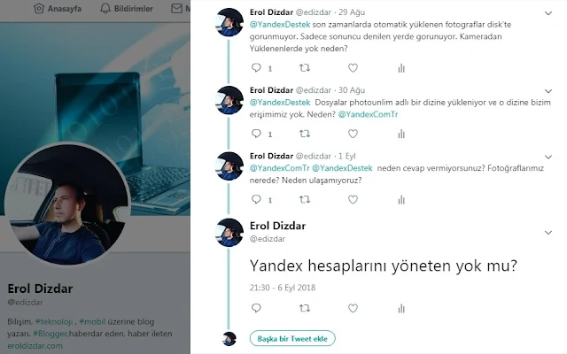 Yandex Disk Sınırsız Fotoğraf Depolamayı Kullanmayın