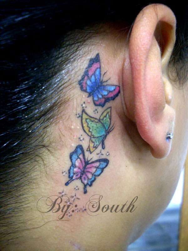 Marcadores borboleta lib lula tattoo South Gama tatuagem