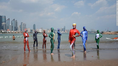 'I thought it's the bikinis that could be banned'- 'Facekini' wearers in China unfazed by Burkini ban in France (photos) 