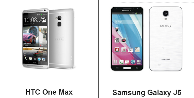 So sánh Samsung Galaxy J5 và HTC One Max