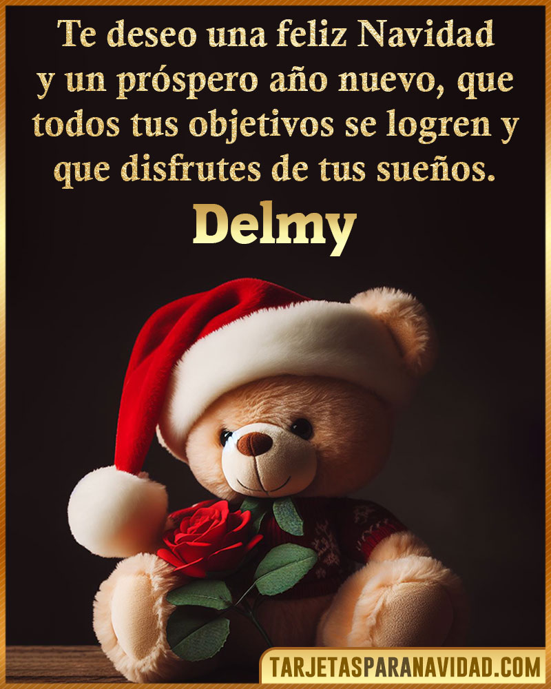 Felicitaciones de Navidad para Delmy