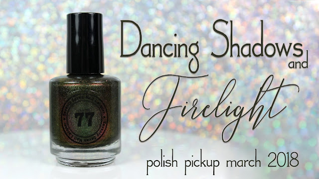 Seventy Seven Nail Lacquer Dancing Shadows and Firelight | Polish Pickup March 2018 | Books