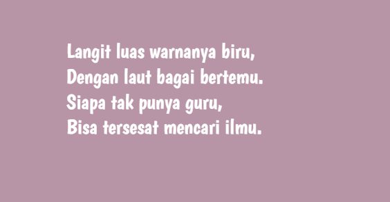 pantun pendidikan sekolah