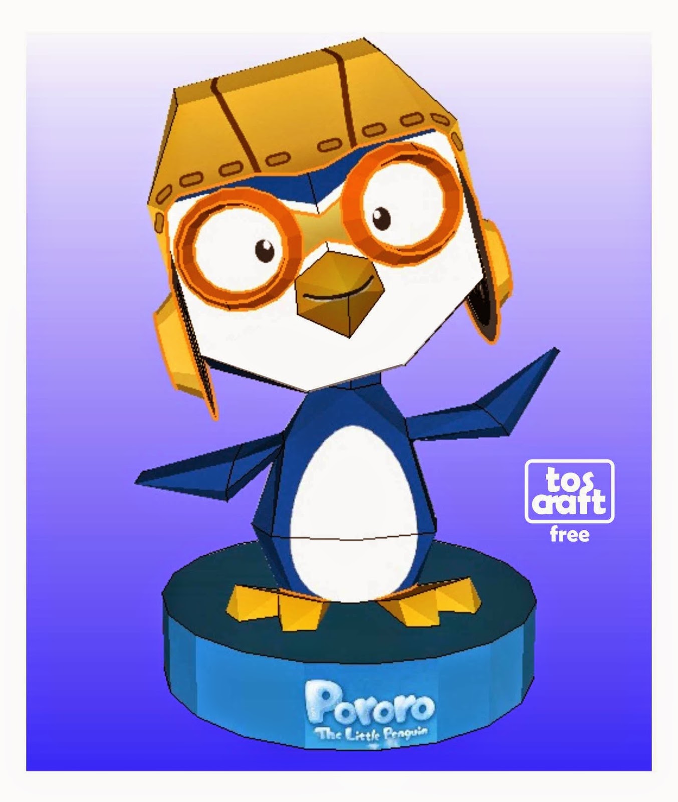 Pororo Paper Model