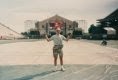 Tom Bowser setting up the U2 Zoo TV Tour in Camp Randall Stadium, Madison, Wisconsin.