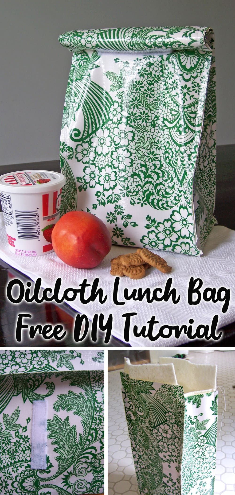 Oilcloth Lunch Bag Tutorial