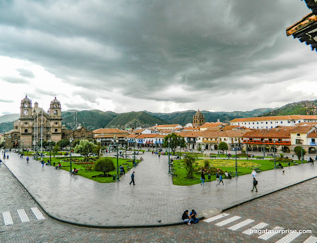 Praça de Armas de Cusco, ponto de partida do City Tour