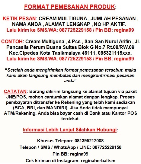 Cara Pesan Cream Tradisional Multiguna Original