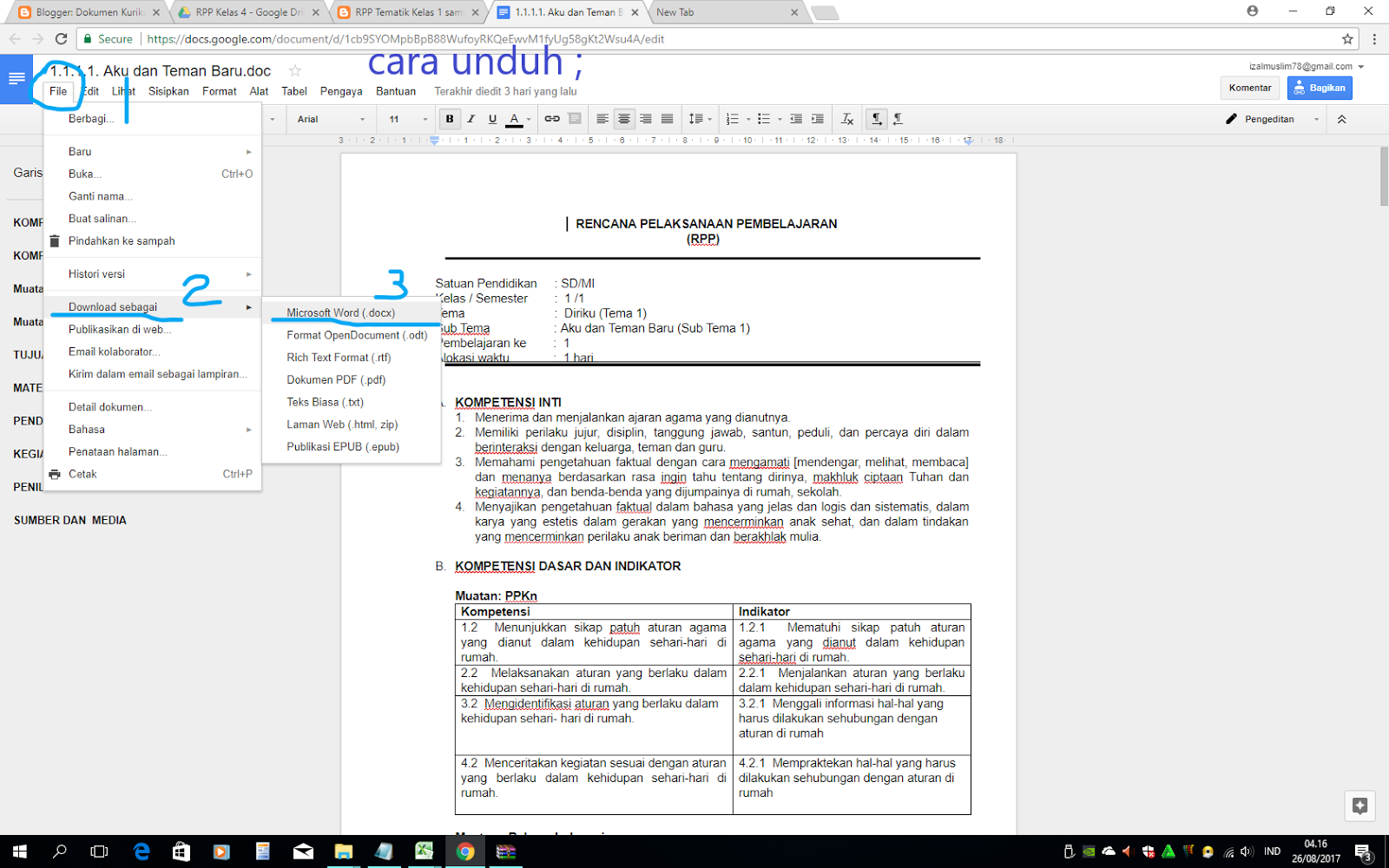              Format Dan Contoh Lkpd Kurikulum  Rpp Kelas 2 Tema 3 Subtema 2 Pembelajaran 3 Revisi 2017