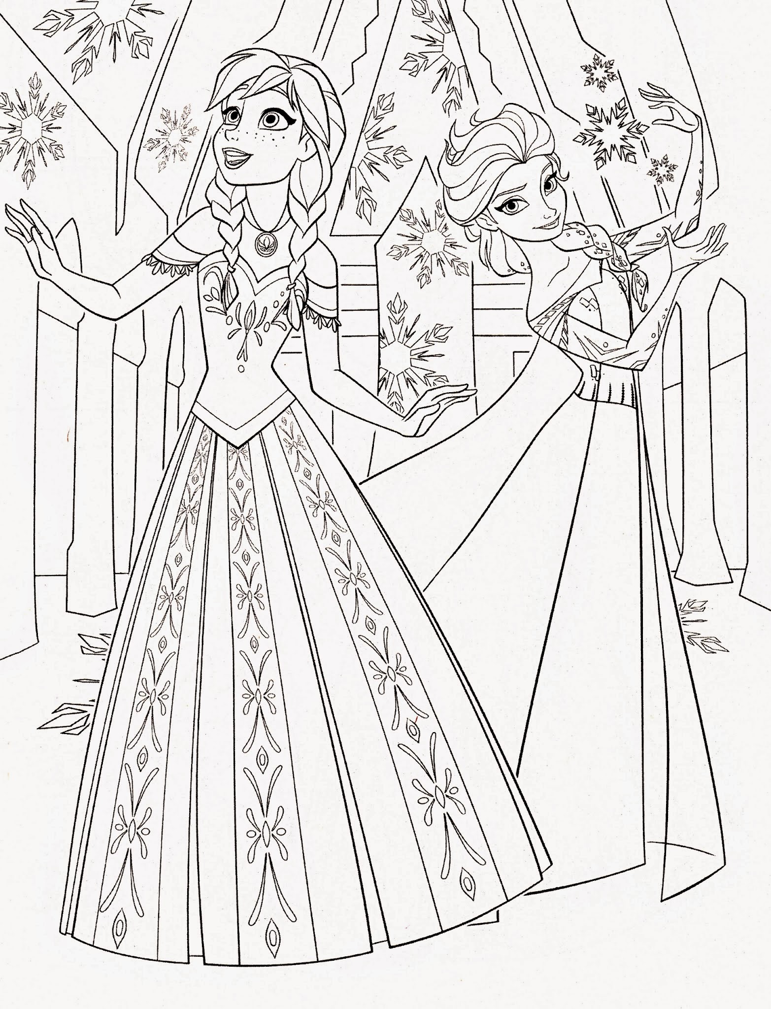 Download Disney Coloring Pages Elsa And Anna - 324+ SVG File for Cricut for Cricut, Silhouette and Other Machine