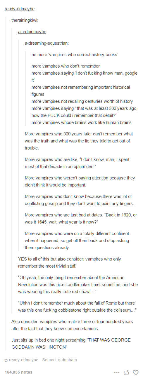 No more "vampires who correct history books"