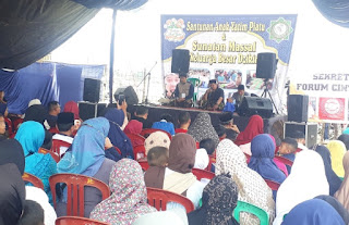 Santunan Anak Yatim Piatu dan Sunatan Massal Keluarga Besar Masjid Dzikir dan Yayasan Percikan Iman di Wilayah Teritorial Koramil 2405 Arjasari