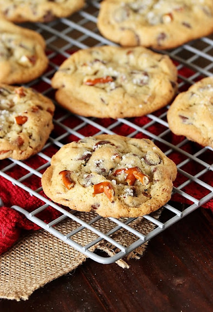 salty combination of tabular array salt as well as chocolate bring together forces inwards a scrumptious cookie shape Pretzel Chocolate Chip Cookies