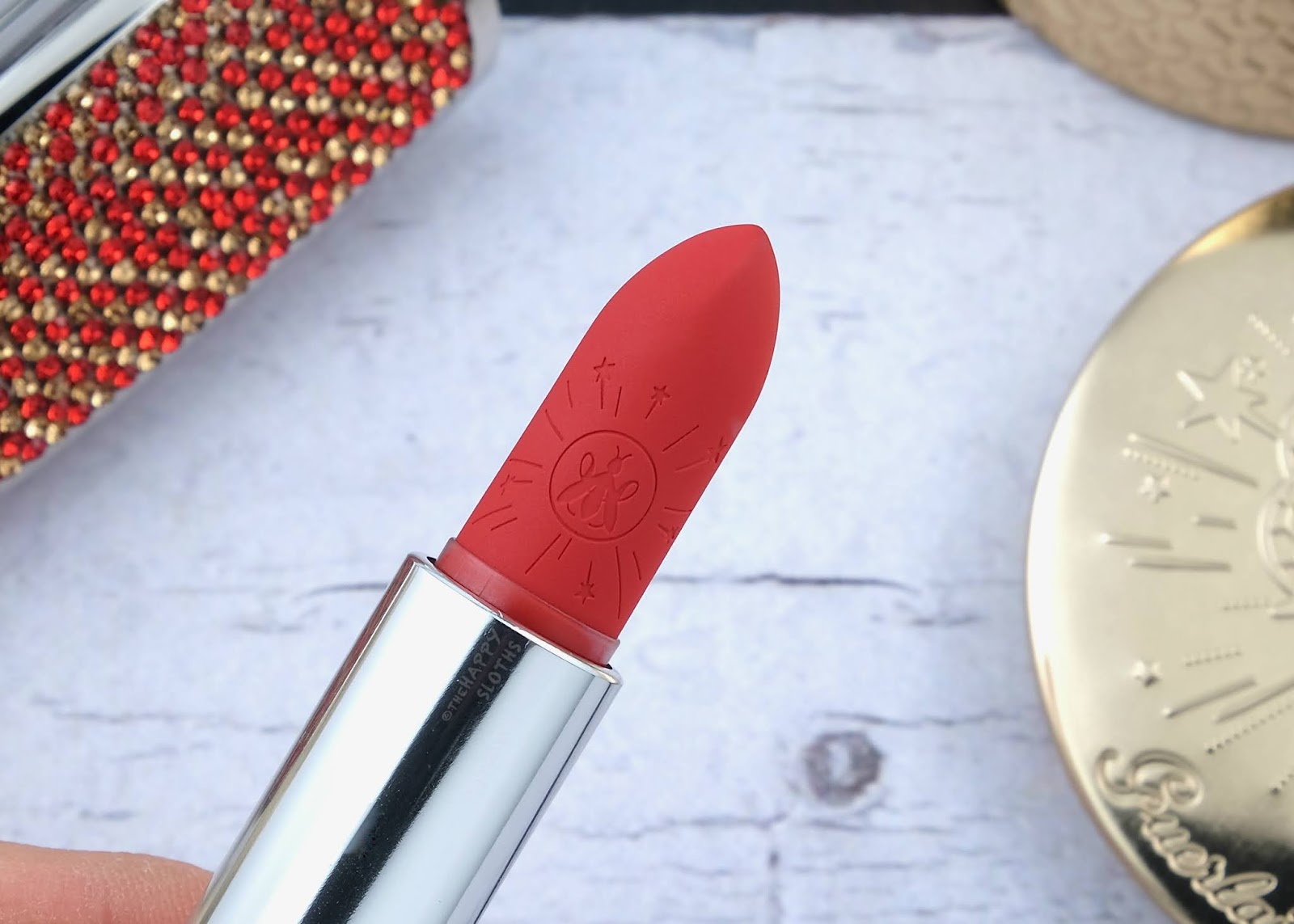 Guerlain | Holiday 2020 Golden Bee Rouge G Lipstick in "N°32 Matte": Review and Swatches