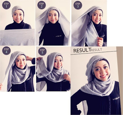 tutorial hijab segitiga