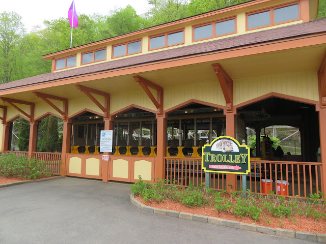 Trolley Ride Station Building Lake Compounce Amusement Park