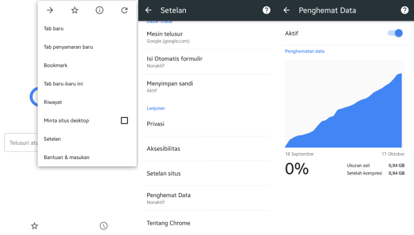 Gunakan Browser Yang hemat Data Internet