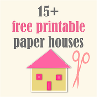 free paper house printables