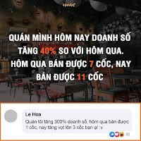Doanh số tăng 40%