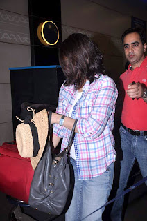 Actress Preity Zinta spotted at the airport