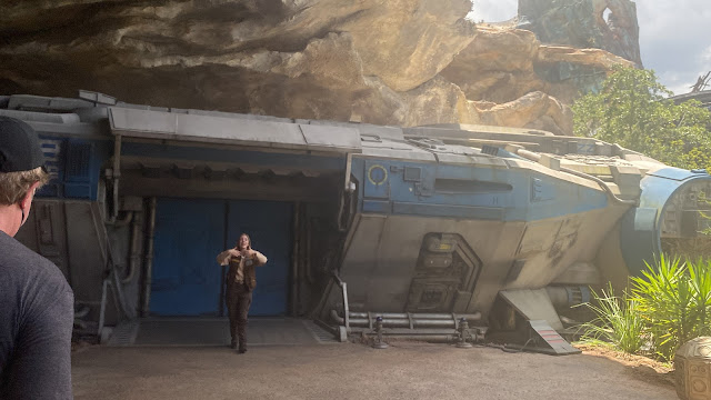 Star Wars Rise of the Resistance Preshow Spaceship Outside Disney's Hollywood Studios