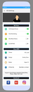 Download BBM MOD Like iOs Update v3.3.0.16 by Ryan Chou