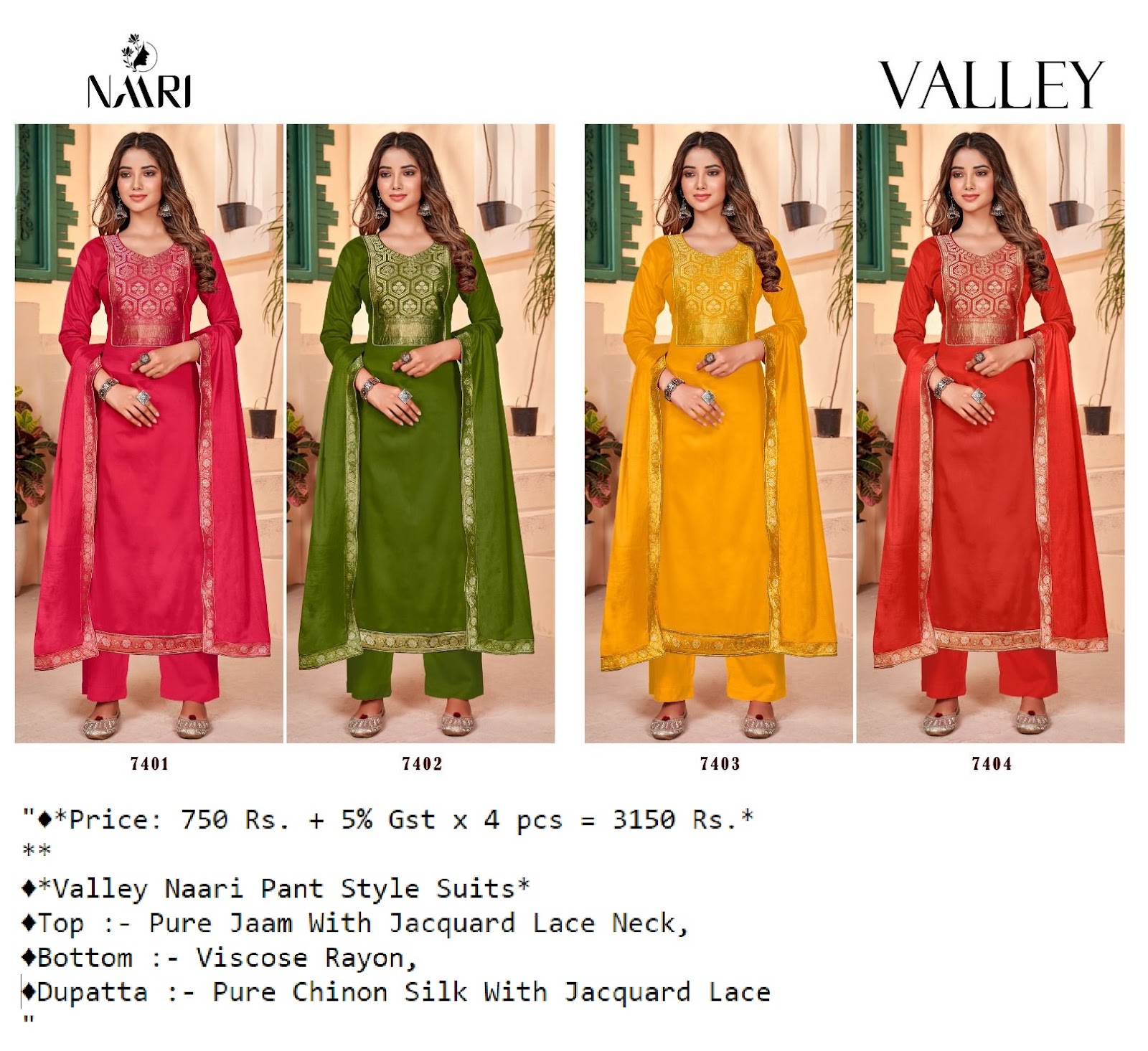 Valley Naari Pant Style Suits